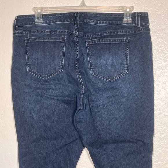 Torrid Womens Skinny Dark Blue Jeans Size 18 Stretch Mid Rise Denim Cotton Blend - Picture 5 of 16